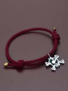 Skeleton Charm Bracelet - Đỏ - Xem 6