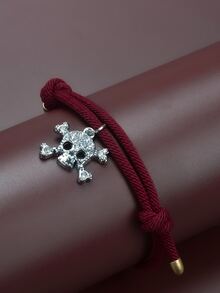 Skeleton Charm Bracelet - Đỏ - Xem 7