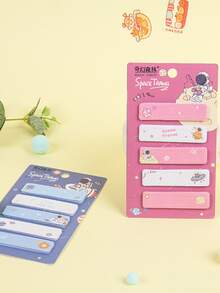 1 pieza Nota adhesiva al azar con estampado de dibujos animados - Multicolor - Ver 2