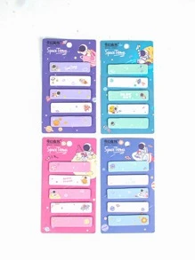 1 pieza Nota adhesiva al azar con estampado de dibujos animados - Multicolor - Ver 4