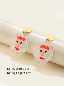 卡通耳墜 - 彩色 - 查看 3