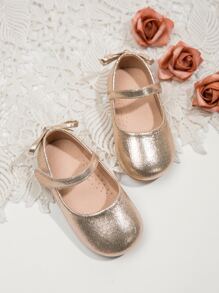 1雙時尚舒適的女孩平底鞋,金色,商品