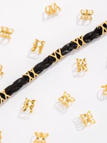 20入組鏤空電話線髮圈