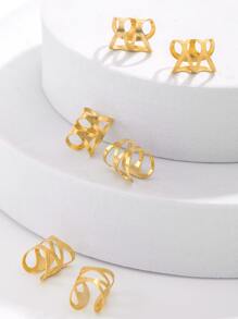 20入組鏤空電話線髮圈