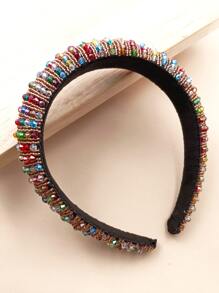 Diadema con diseño de cristal - Multicolor - Ver 4