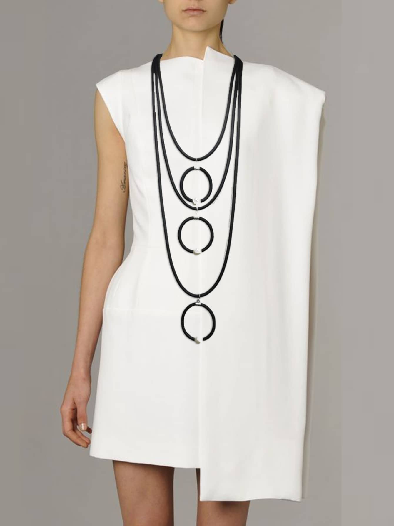 Vòng cổ trang trí bằng ngọc trai & vòng cổ giả ngọc trai - màu đen - Xem 1