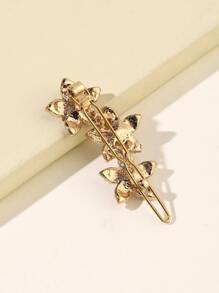 Kẹp tóc hình hoa ngọc trai giả, thanh lịch, duyên dáng, phụ kiện cài tóc, phụ kiện tóc cho nữ, kẹp càng cua, ghim cài tóc. - Vàng - Xem 2