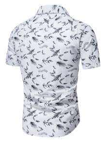 Manfinity RSRT Men Allover Plants Print Shirt