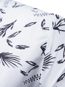 Manfinity RSRT Men Allover Plants Print Shirt