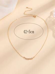 Cubic Zirconia Leaf Charm Necklace