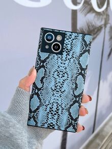 vỏ điện thoại họa tiết da rắn - Màu xanh lam - Xem 1