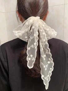Diadema de encaje bordado con flores, elegante diadema para el Día de San Valentín, diadema turbante, banda deportiva