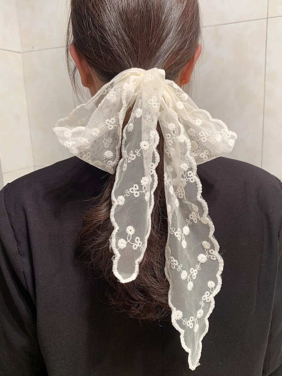 Diadema de encaje bordado con flores, elegante diadema para el Día de San Valentín, diadema turbante, banda deportiva
