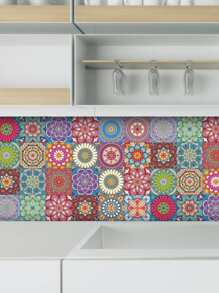 24pcs Graphic Print Kitchen Sticker - Multicolor - View 4
