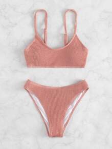 Textured Bikini For Summer Beach