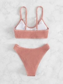 Textured Bikini For Summer Beach