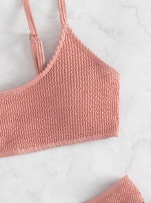 Textured Bikini For Summer Beach
