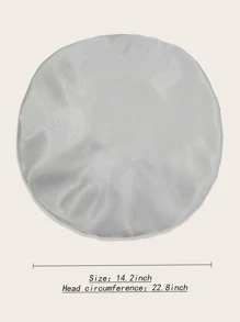 Drawstring Design Hair Bonnet - Grey - View 3