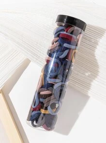 120入組素色髮圈 - 彩色 - 查看 1