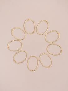 9pcs Geometric DIY Jewelry Accessory - Yellow Gold - View 1