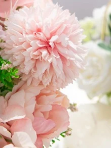 1PC/3PCS Trung tâm hoa nhân tạo, mẫu đơn nhựa, cẩm tú cầu, bóng hoa khác nhau, bó hoa cúc, trang trí đám cưới, cô dâu cầm hoa, vật liệu vòng hoa tự làm, trang trí dầm ngang, nhà, phòng ngủ, phòng ăn, trang trí bình hoa, ngày lễ tình nhân, năm mới, khuôn viên trường, trang trí mùa khai mạc, vườn ngoài trời mùa thu - Hồng - Xem 4