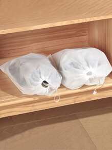 10pcs Solid Color Shoe Dust Bag - White - View 4