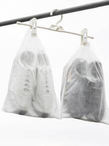 10pcs Solid Color Shoe Dust Bag - White - View 5