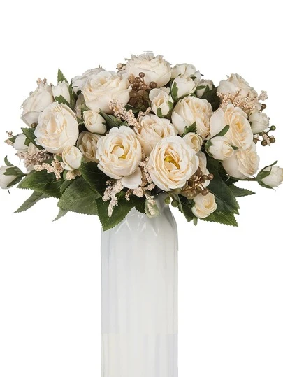 1bundle/3bundles Artificial Peony Mixed Flowers, Wedding Decoration Bridal Bouquet, Classroom Decor, Home Vase Decoration, Outdoor Party Event Birthday Celebration, Valentine Day, Gift Gifts Graduation