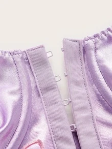SHEIN ICON Cami ngọn 90s Bướm vá - Màu Lilac Tím - Xem 4