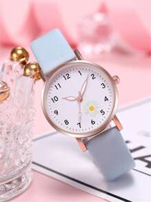 Reloj de cuarzo redondo con manecillas como regalo para estudiantes que regresan a la escuela