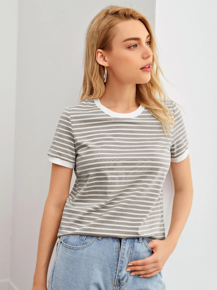 Striped Ringer Tee