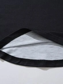 Manfinity LEGND Men Wings Print Curved Hem Tank Top - Black - View 3