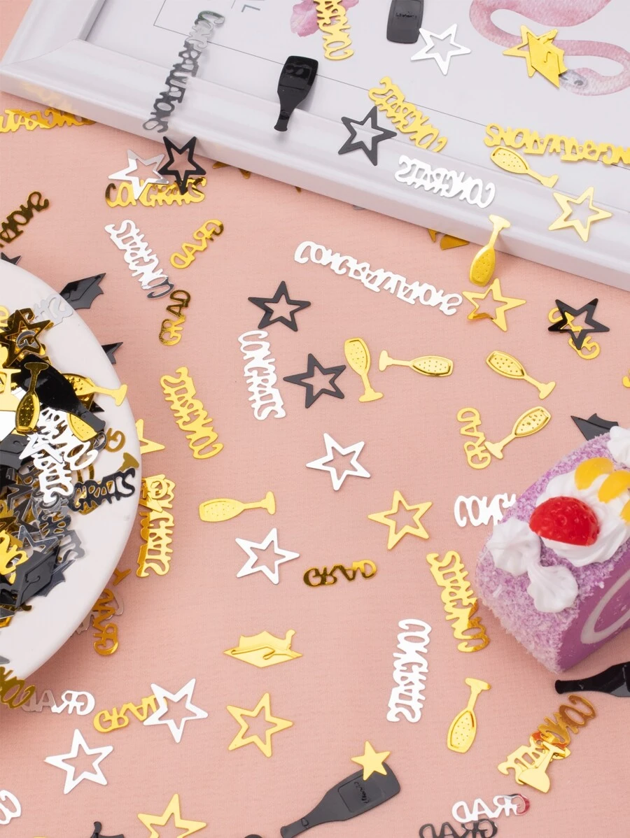 1pack Tiệc tốt nghiệp ném Confetti - Nhiều màu - Xem 1