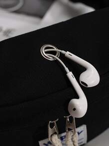 Túi đeo chéo Khối Màu Có thể điều chỉnh được Mát mẻ - màu đen - Xem 3