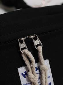 Túi đeo chéo Khối Màu Có thể điều chỉnh được Mát mẻ - màu đen - Xem 7