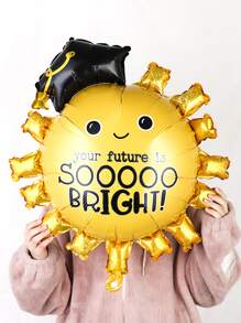 Globo en forma de sol - Dorado - Ver 2