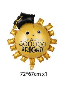 Globo en forma de sol - Dorado - Ver 3