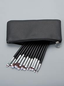 Bộ 12 cọ trang điểm mắt đa năng kèm túi đựng, Bộ cọ, Bộ cọ trang điểm, Bộ cọ trang điểm, Bộ trang điểm hoàn chỉnh, Bộ cọ trang điểm, Bộ trang điểm hoàn chỉnh, Bộ cọ, Bộ cọ trang điểm, Bộ quà tặng trang điểm - màu đen - Xem 3