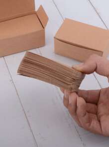 Thẻ ghi chú giấy Kraft 100 chiếc - Màu vàng - Xem 2