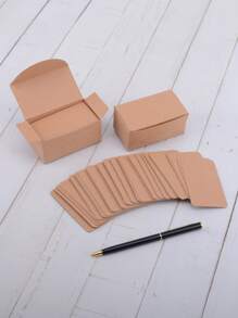 Thẻ ghi chú giấy Kraft 100 chiếc - Màu vàng - Xem 4