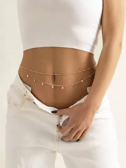 2pcsDiscCharmWaistChain - Best of SHEIN