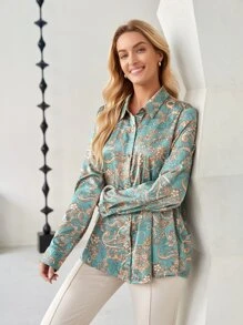 EMERY ROSE 花和佩斯利圖案襯衫 - 彩色 - 查看 6