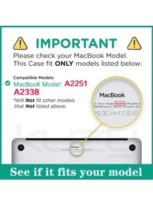 1張透明鍵盤膜適用於MacBook - 無色 - 查看 3