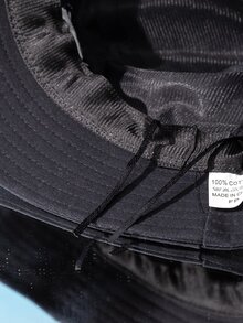 貓熊刺繡漁夫帽 - 黑色 - 查看 4