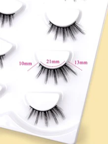 Homaylash 4雙貓眼假睫毛 - 黑色 - 查看 5