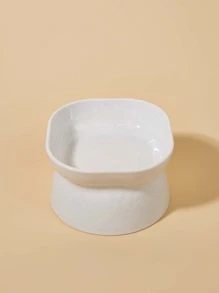 1入組素色寵物碗 - 白色 - 查看 3