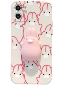 搞笑卡通減壓指捏手機殼相容iPhone15/15Plus/15Pro/15Promax - 彩色 - 查看 3