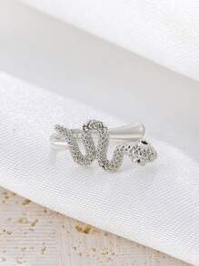 Snake Decor Nose Cuff Unisex Fashion Punk Body Piercing Jewelry - Silver - View 2