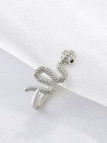 Snake Decor Nose Cuff Unisex Fashion Punk Body Piercing Jewelry - Silver - View 3