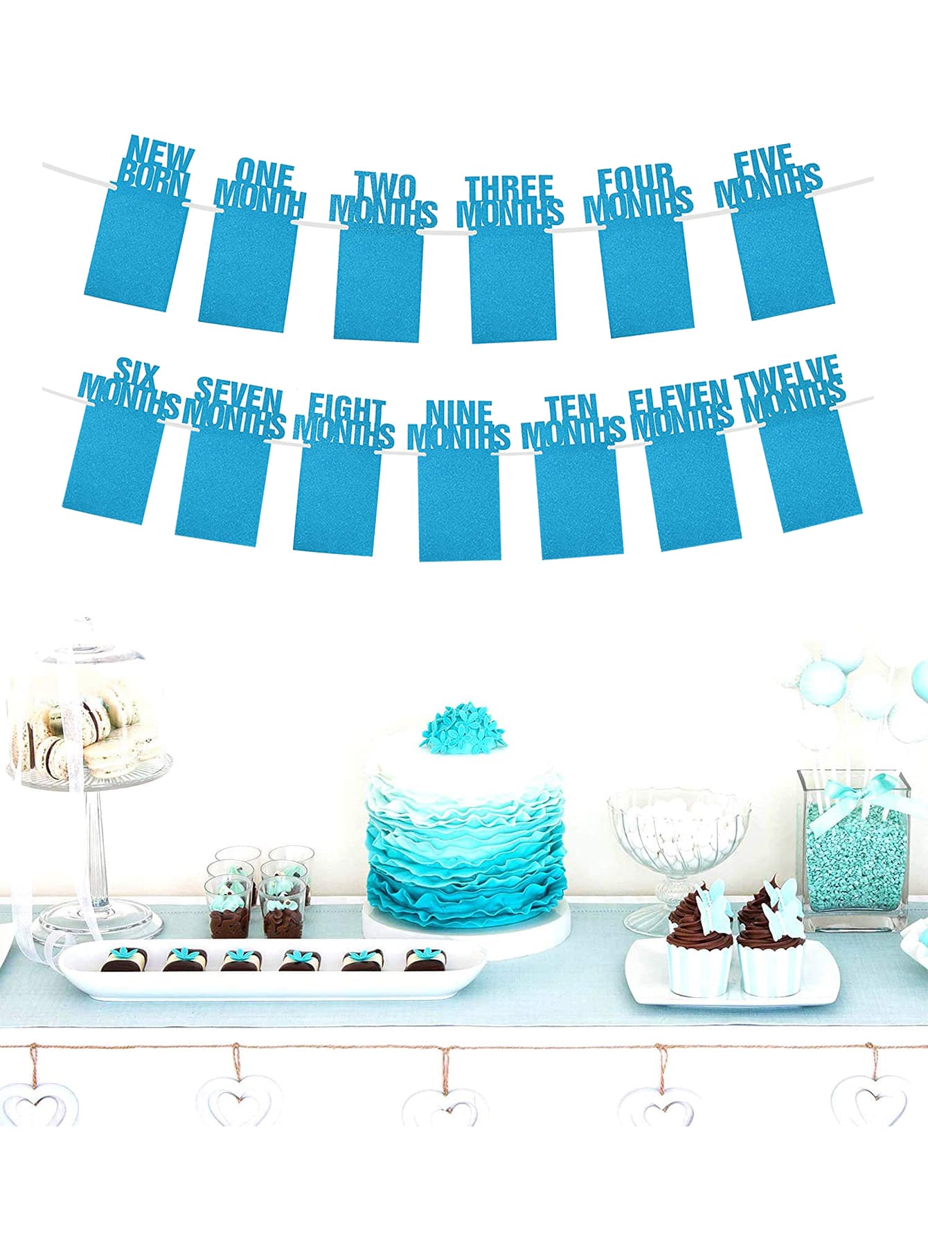 1セット 1回目 1歳 誕生日パーティー バナー